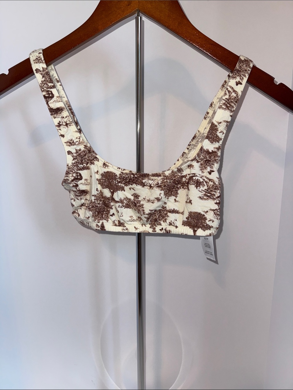 NEW WE WORE WHAT CROPPED BRALETTE TOP SIZE XS